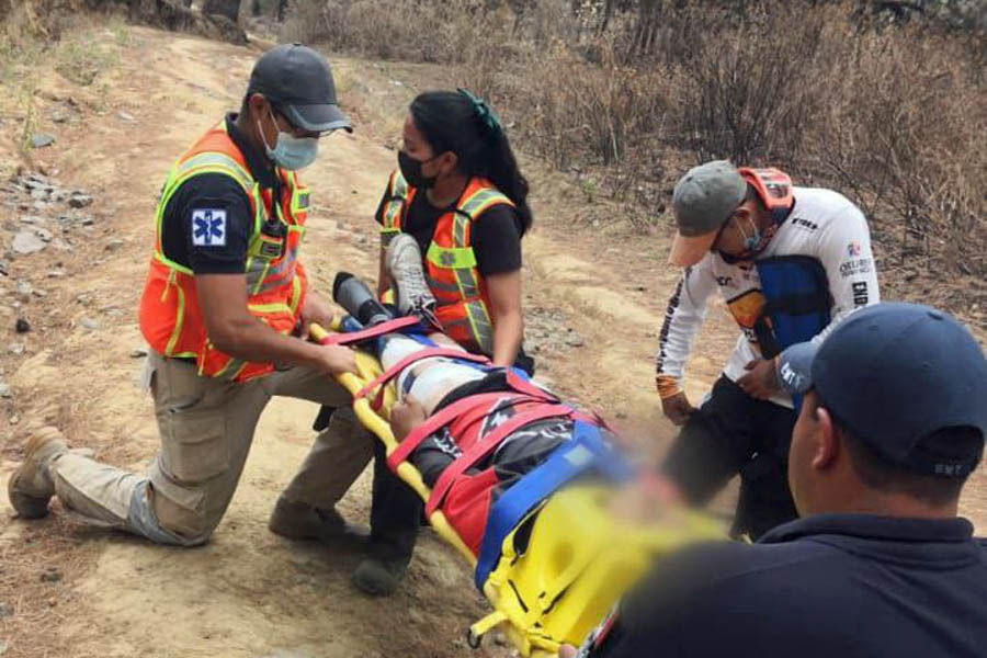 Rescató PC de San Pedro Cholula a ciclista en el Zapotecas