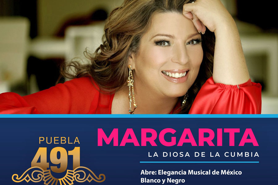 Dará concierto Margarita por los 491 años de Puebla