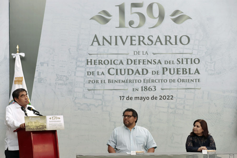 Encabezó Barbosa Ceremonia de la Defensa de Puebla