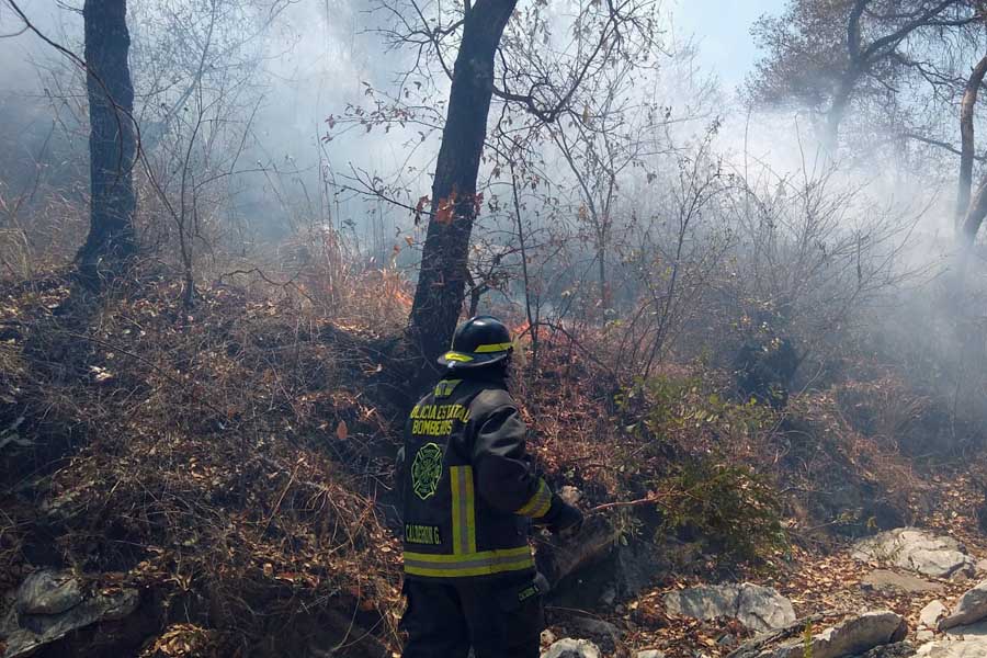 Combate gobierno de Puebla seis incendios forestales