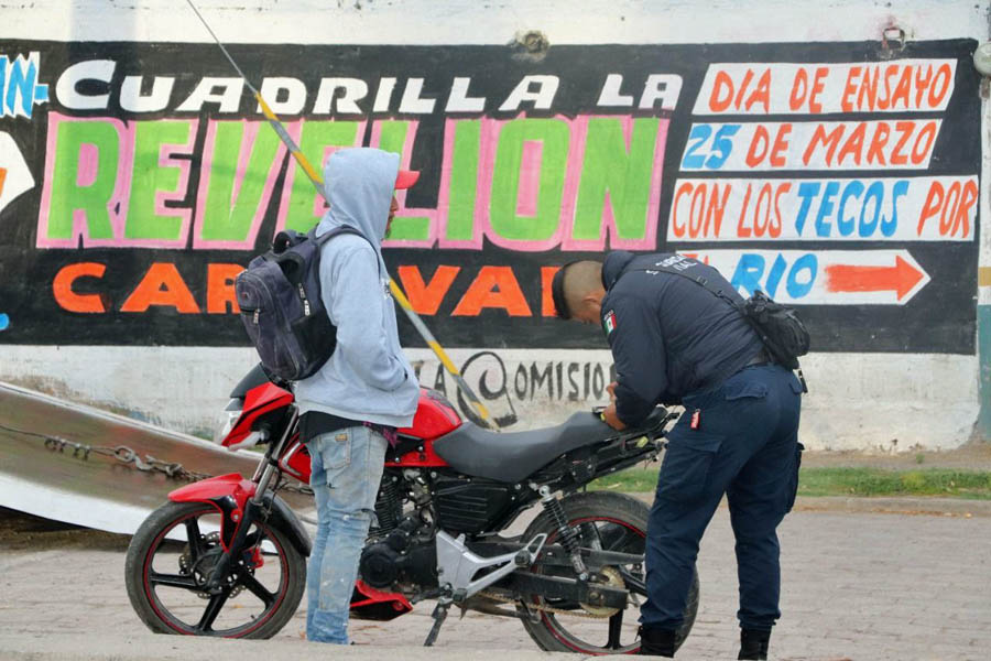 Activó policía de San Pedro Cholula operativo a motocicletas