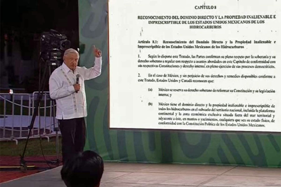 Negó López Obrador que incumpla compromisos del T-MEC