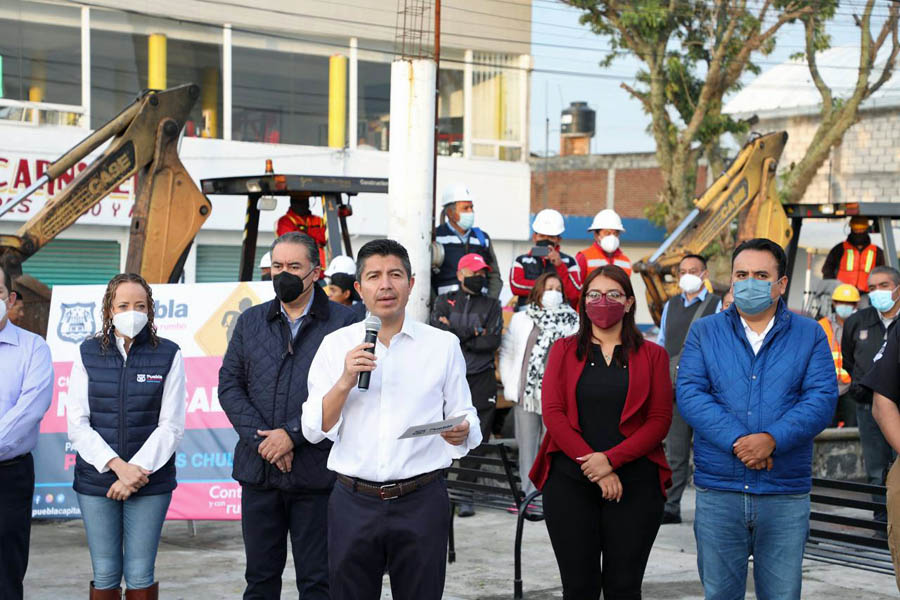 Inició Eduardo Rivera trabajos en prolongación 25 poniente