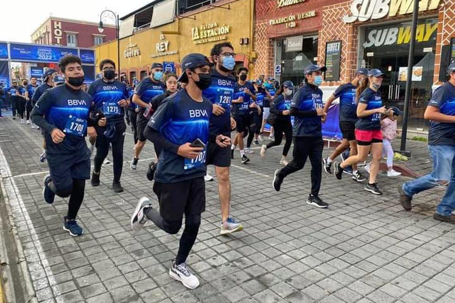 Se realizó en San Pedro Cholula la carrera BVA 5K