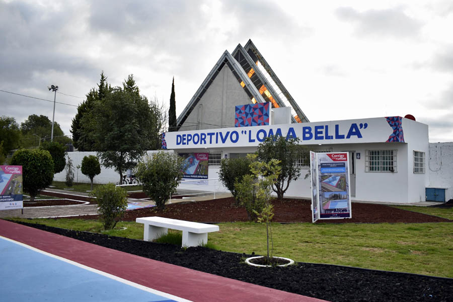 Inauguró Eduardo Rivera Complejo Deportivo en Loma Bella