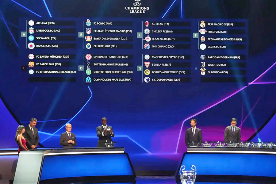 Así quedaron los grupos de la Champions League 2022-2023