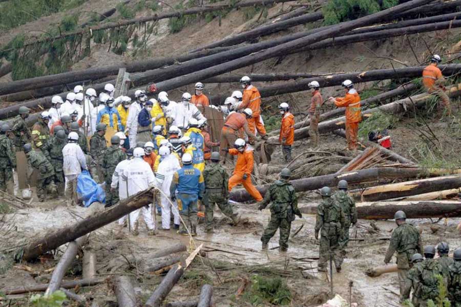 Dejó Tifón 'Nanmadol' 2 muertos e inundaciones en Japón