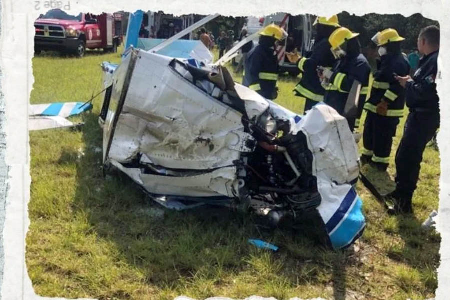 Se desploma avioneta en Valle de Bravo y muere una persona