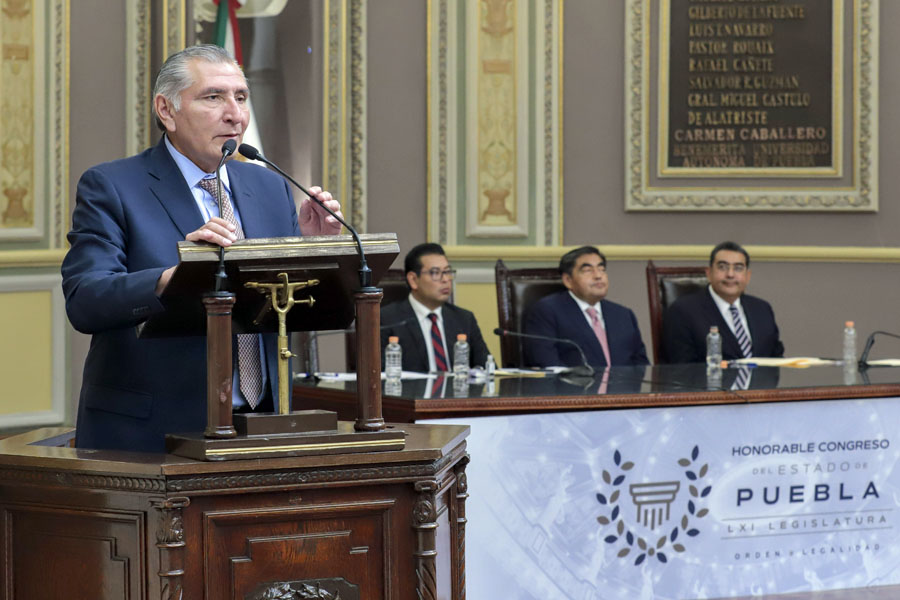 Cabildeó Adán Augusto reforma a la GN en el Congreso poblano