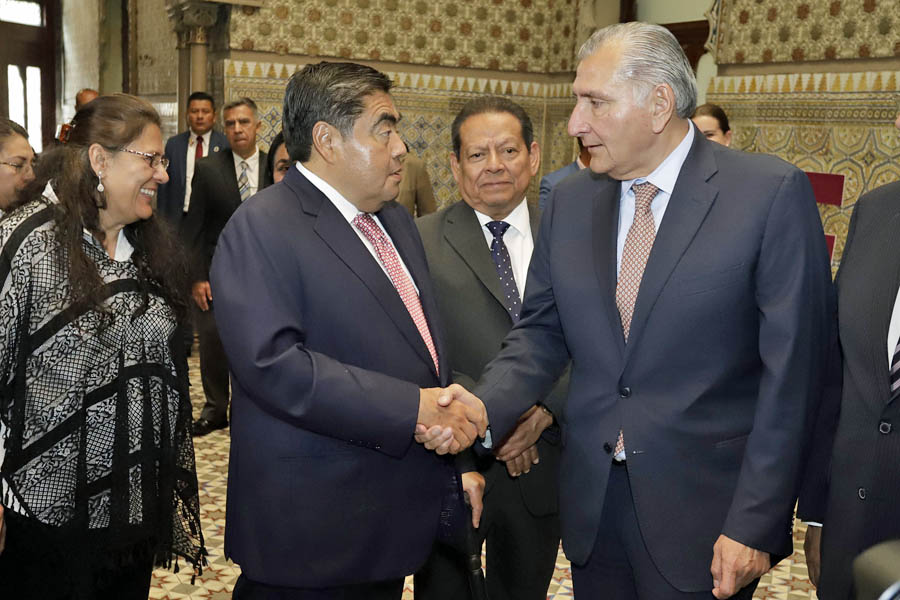 Cabildeó Adán Augusto reforma a la GN en el Congreso poblano