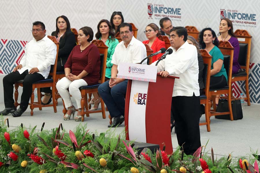 La hora de Tehuacán llegó: Barbosa en informe de Tepole