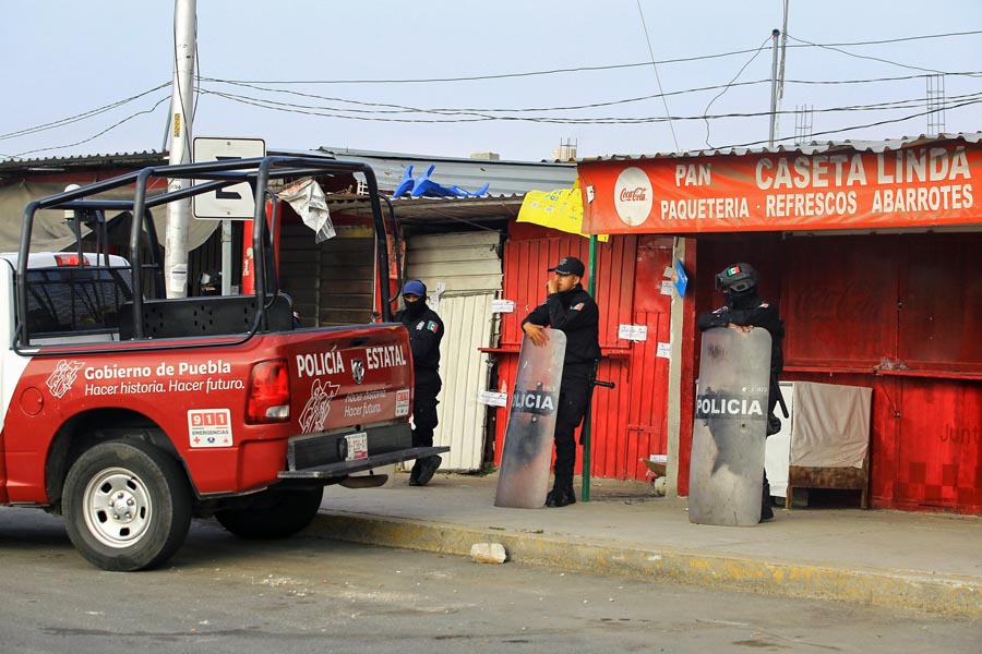 Catea policía estatal casetas aledañas a San Miguel