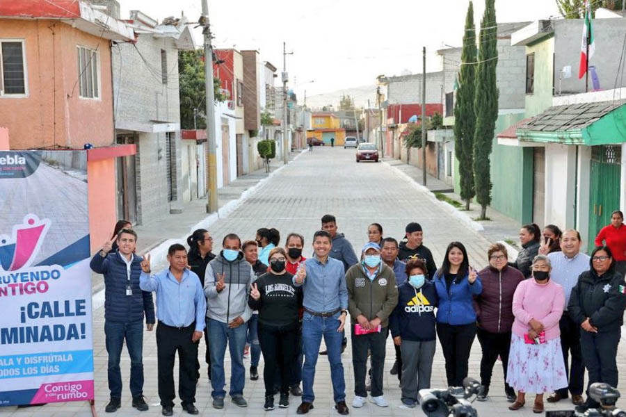 Entregó Eduardo Rivera nuevas calles al norte de la ciudad