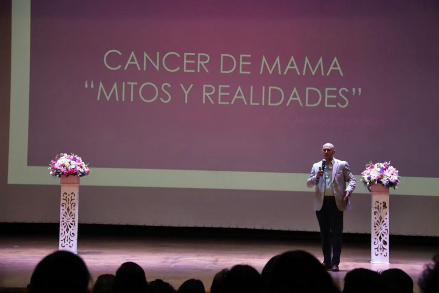 Conmemoró Paola Angon lucha contra el cáncer de mama