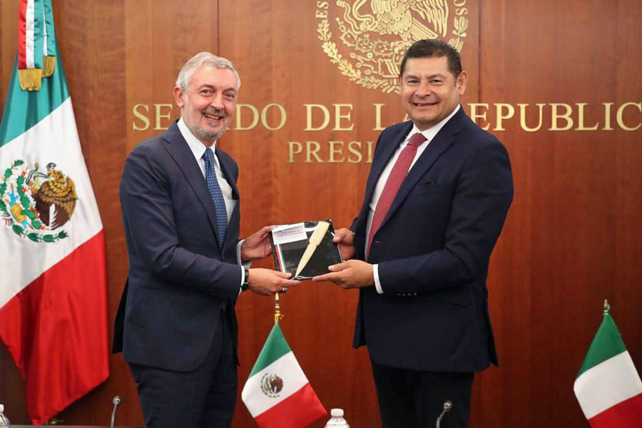 Se reunió Armenta con embajador de Italia en México