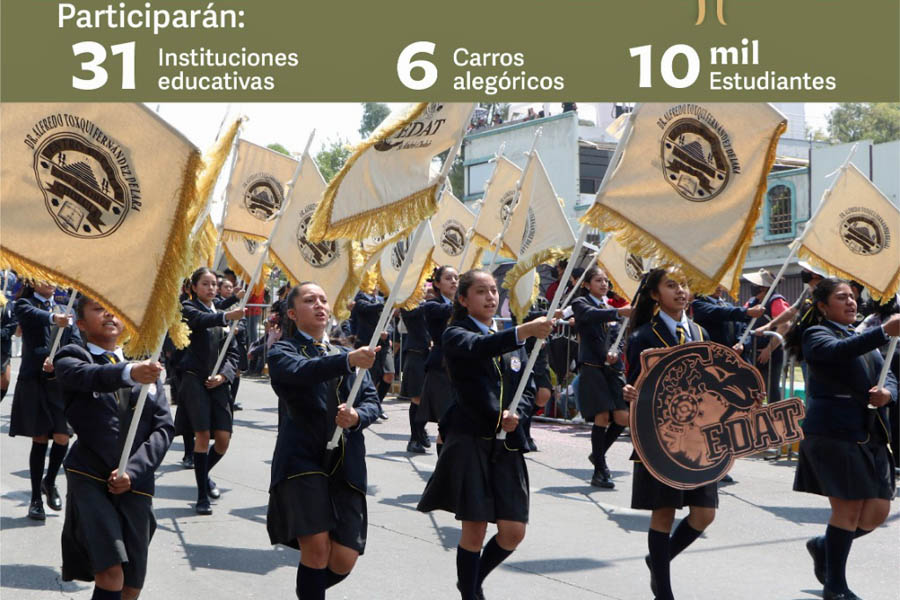 Participarán 31 escuelas en Desfile del 20 de noviembre: SEP