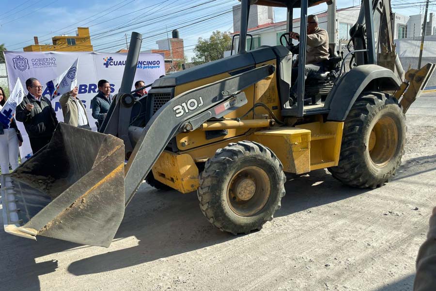 Inició Filomeno Sarmiento obras en Reserva Territorial