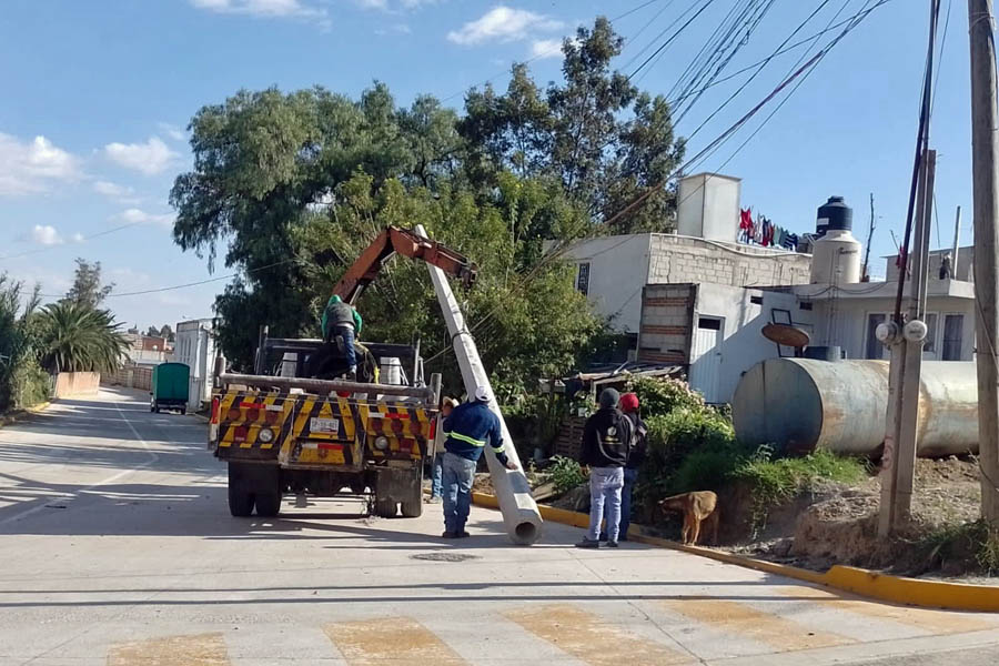 Amplió Filomeno Sarmiento red eléctrica en Cuautlancingo