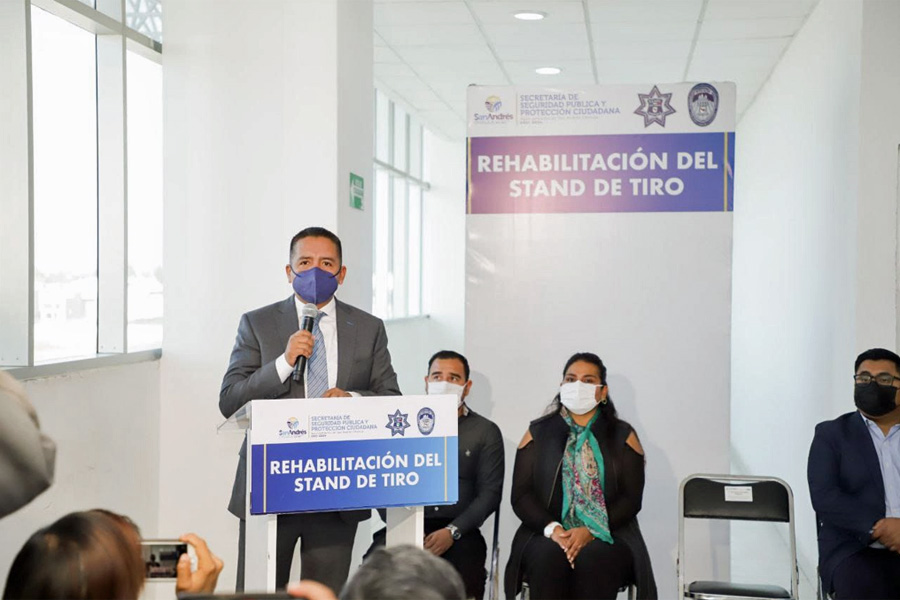 Inauguró Mundo Tlatehui stand de tiro en seguridad pública