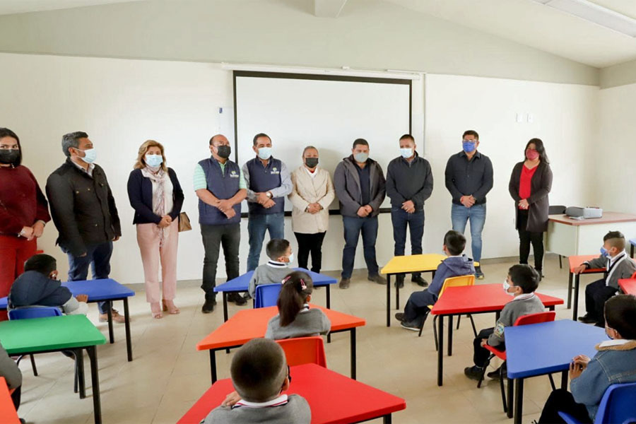 Entregó Mundo Tlatehui aulas didácticas en preescolar