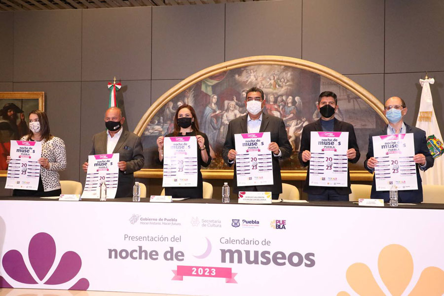 Presentaron Céspedes y Rivera calendario de noche de museos