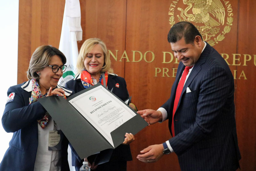 Reconoció Armenta a Voluntariado de la Cruz Roja Puebla