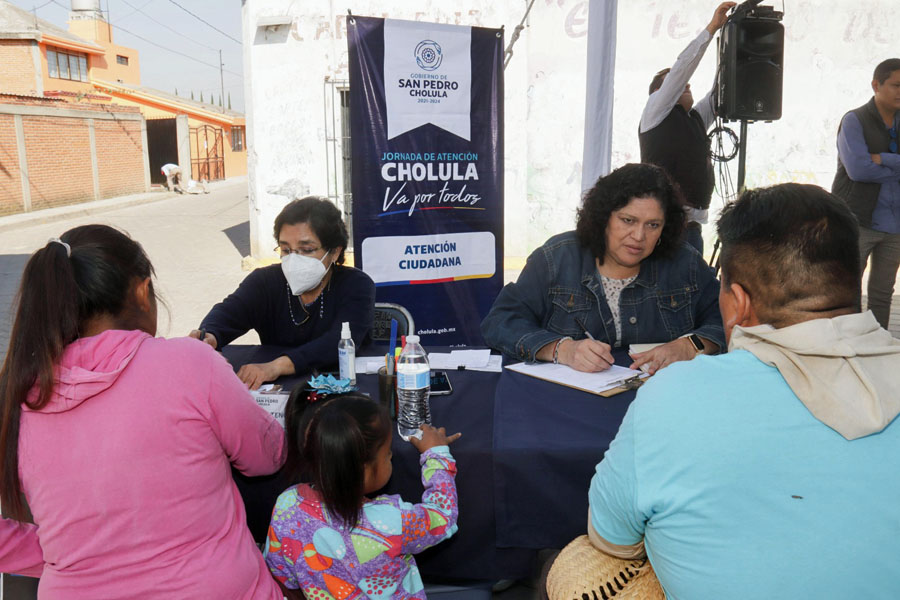 Atendió Gobierno de Cholula peticiones en Cuachayotla