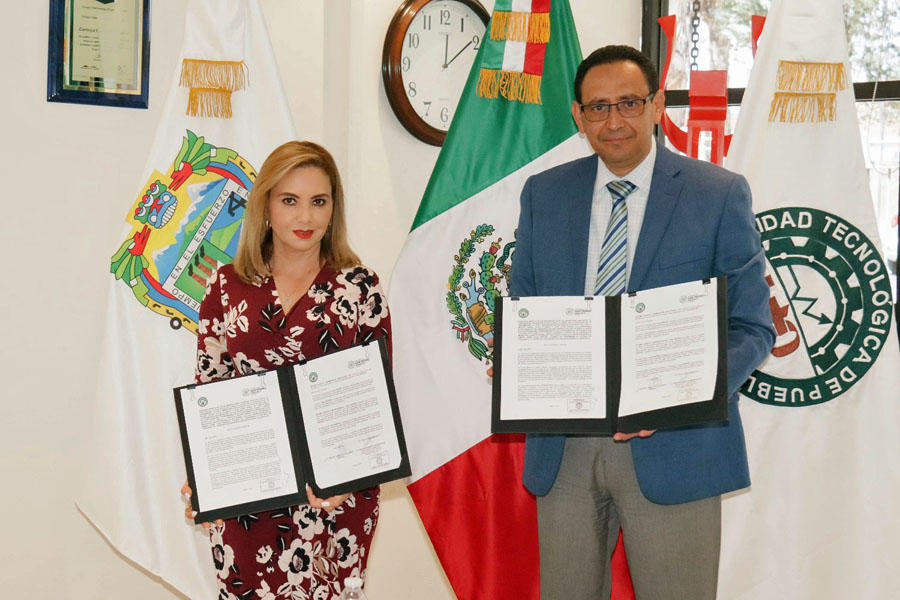 Firmó convenio edil de San Pedro Cholula con la UTP