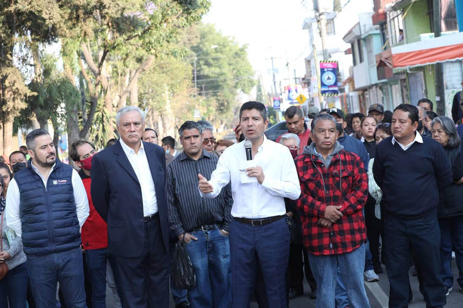 Entregó Eduardo Rivera rehabilitación de bulevar Monterrey