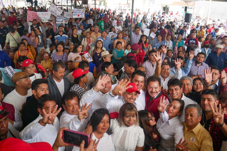 En Huejotzingo Nacho Mier llama a trabajar por niñas y niños