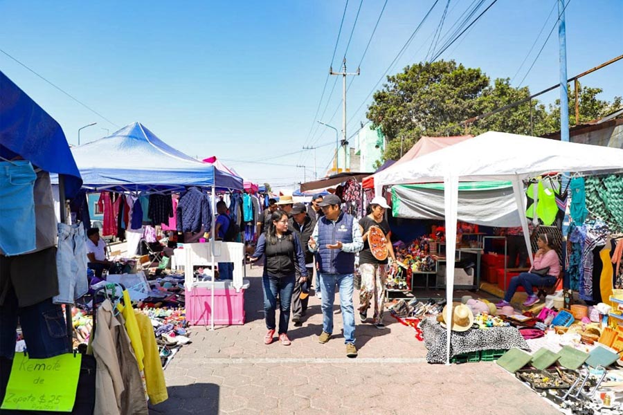 Supervisaron San Andrés y San Pedro Cholula tianguis