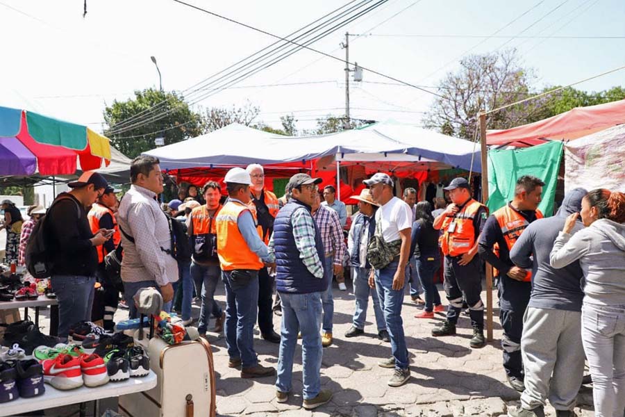 Supervisaron San Andrés y San Pedro Cholula tianguis