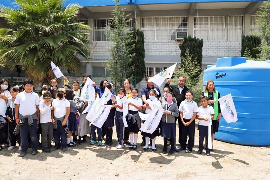 Implementó Mundo Tlatehui captación de agua en escuela