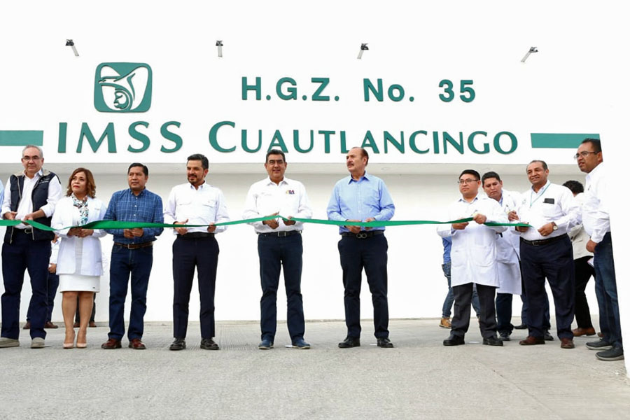 En Cuautlancingo inauguró Céspedes y Filomeno Hospital IMSS