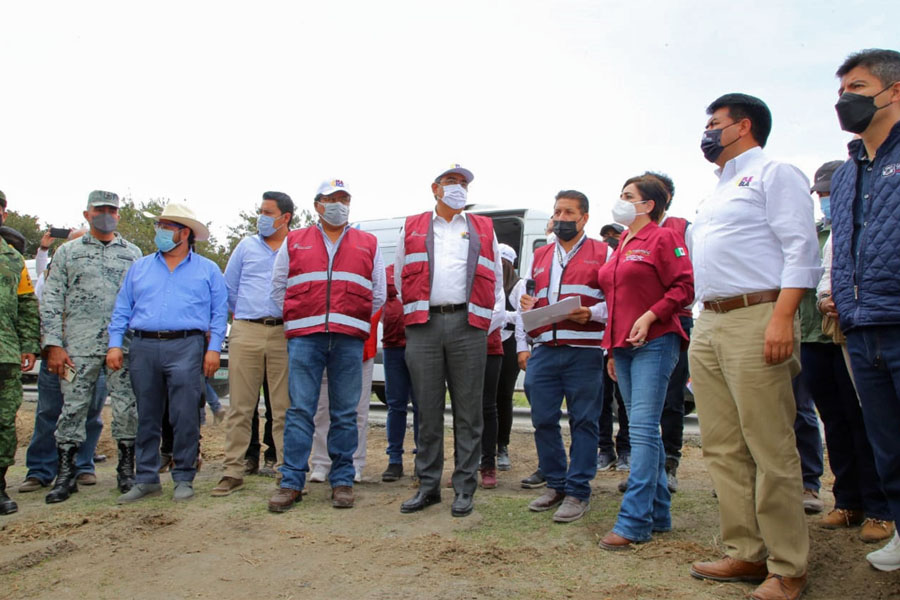 Supervisó Céspedes y Alzúa ruta de evacuación número 2