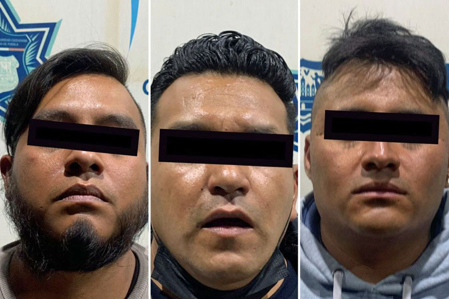 Detuvo policía de Puebla a tres asaltantes de pasajeros