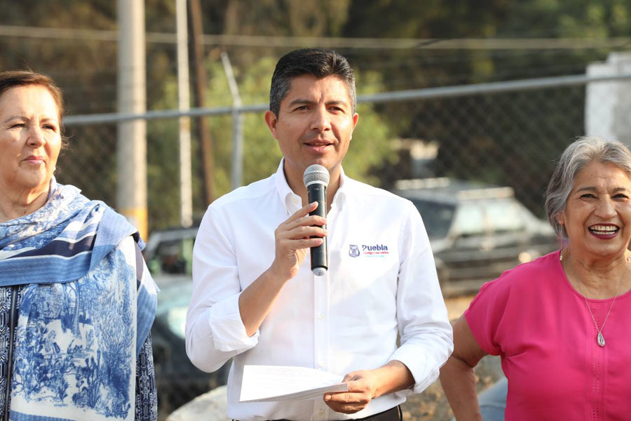 Supervisó Eduardo Rivera construcción de pozo en Caleras