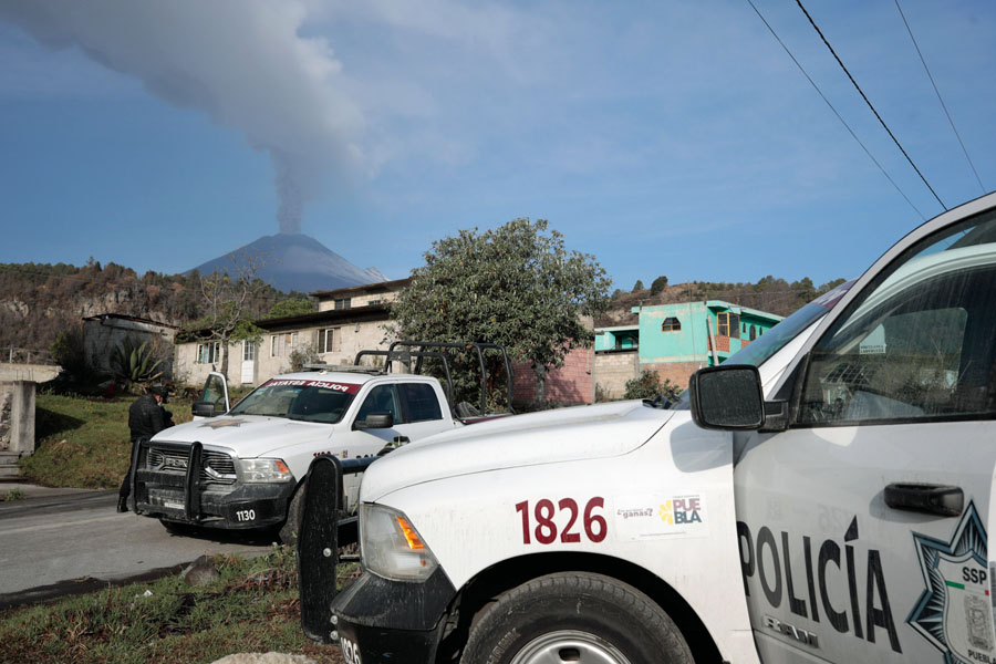 Puebla está unida ante actividad del Popocatépetl: SSCP