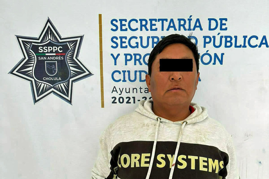 Detenido en San Andrés Cholula por portar arma de fuego