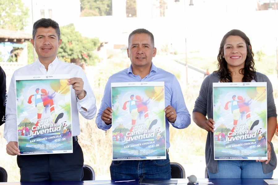 Invitan San Andrés Cholula y Puebla a carrera de la juventud