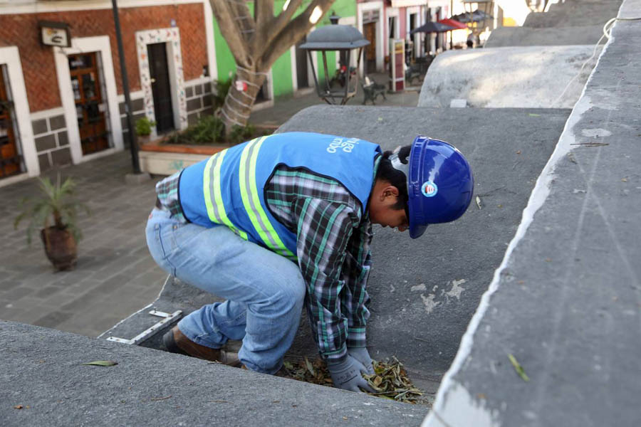 Inició mantenimiento de El Parián y Barrio del Artista