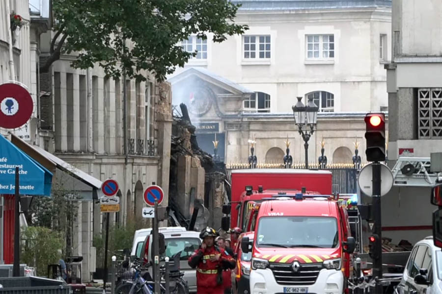 Explosión en París por fuga de gas dejó varios heridos