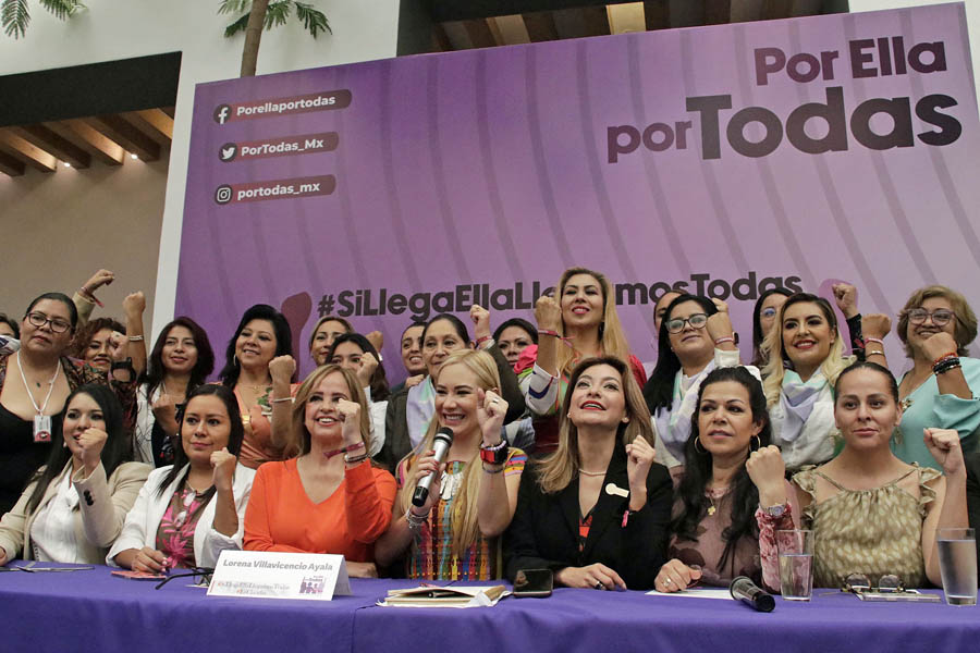 Respaldan mujeres poblanas a Sheinbaum a la presidencia