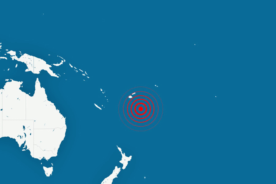 Sismo de magnitud 7.2 sacudió islas de Fiji y Tonga