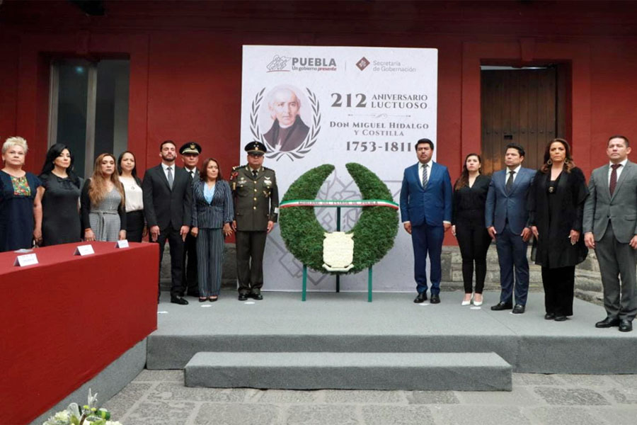 Conmemoró gobierno 212 Aniversario Luctuoso de Miguel Hidalgo