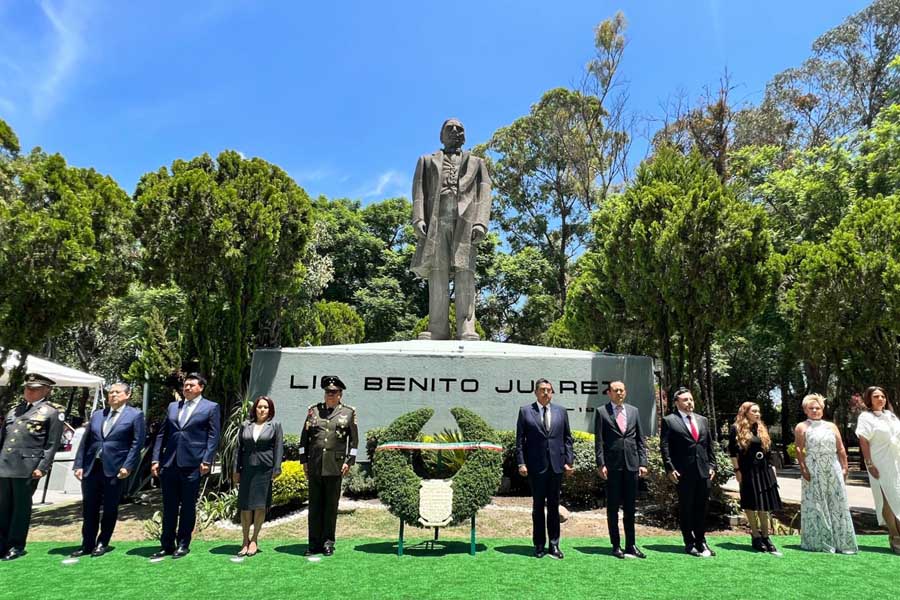 Encabezó Céspedes ceremonia luctuosa de Benito Juárez