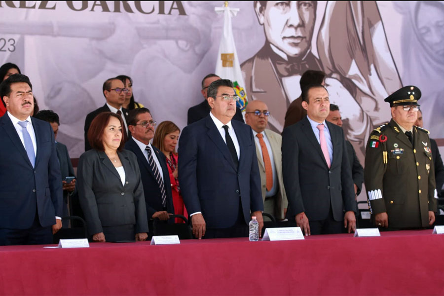 Encabezó Céspedes ceremonia luctuosa de Benito Juárez