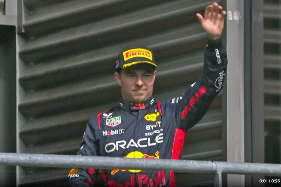 Ganó Checo Pérez el 2º lugar del GP de Bélgica