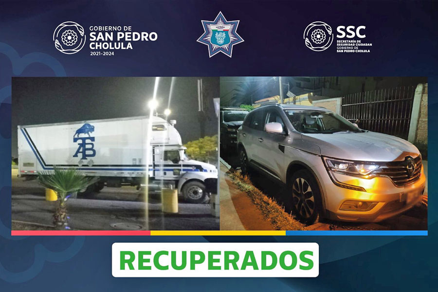 Frustró policía de San Pedro Cholula robo de vehículo