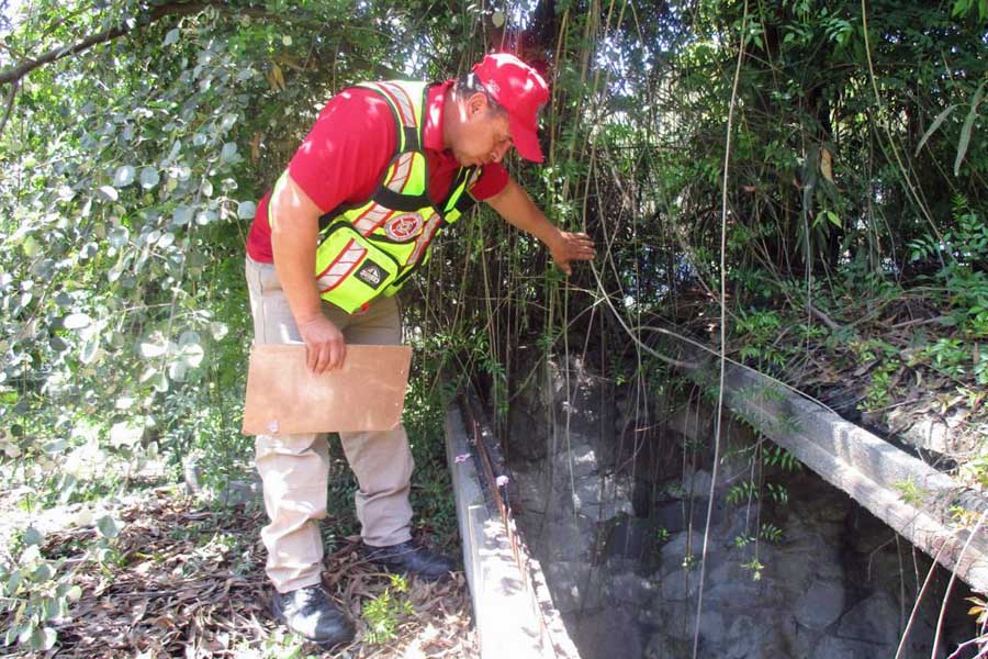 Supervisó Protección Civil de San Andrés Cholula ríos y barrancas